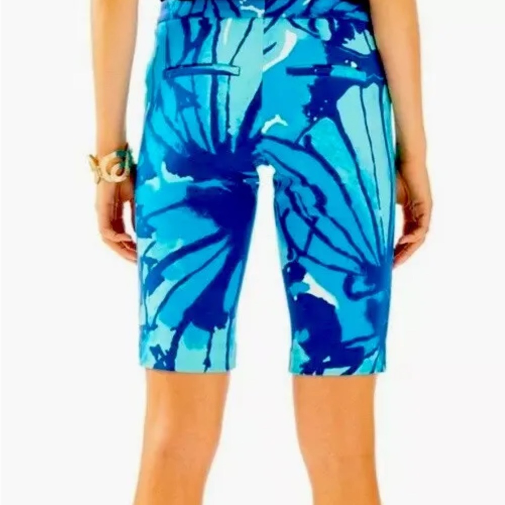Lilly Pulitzer NWT 12"  McGill Shorts Sparkling Blue Get Inky Size 0 - Picture 2 of 15